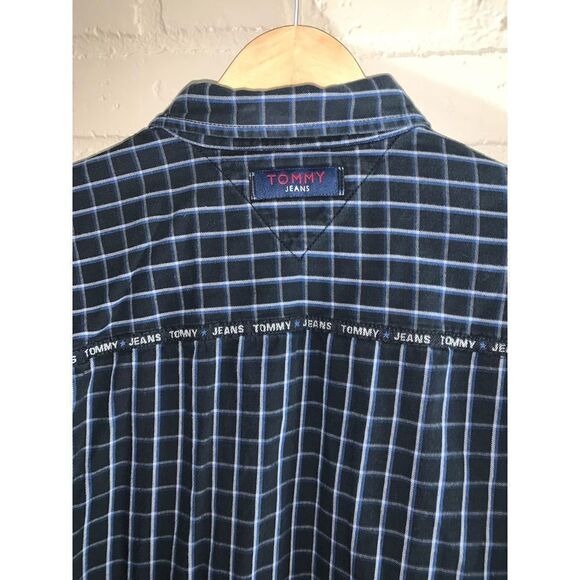 Vintage 90’s Tommy Jeans Plaid Button Down XL - Picture 10 of 14